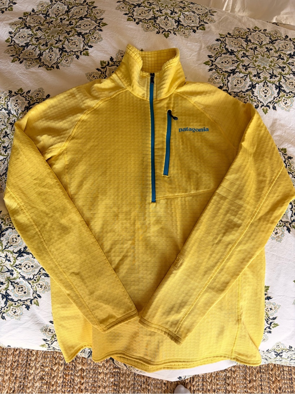 Patagonia Yellow Quarter Zip Pullover